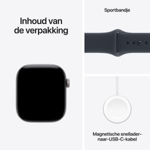 Apple Watch Series 12 (2026) - Cellular - 42mm - Grijs - Sportband S/M