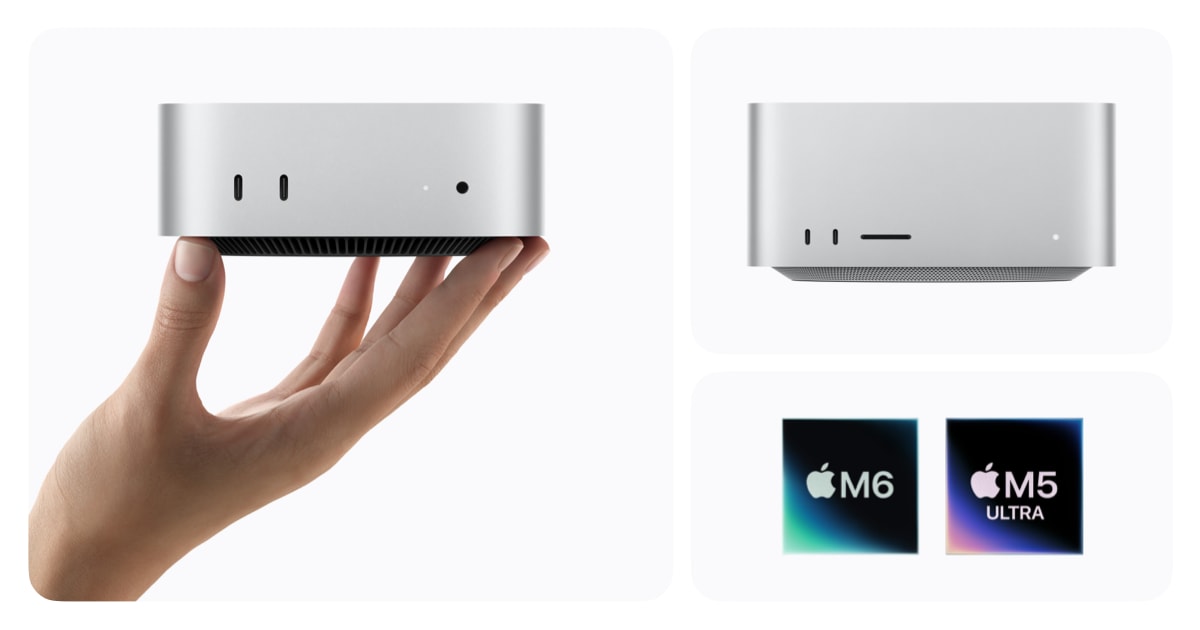 Nieuwe Mac mini en Mac Studio nu verkrijgbaar: M6 en M5 Ultra chips maken hun entree